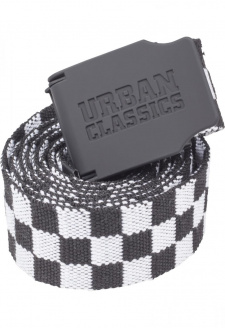 UC Canvas Belt Šachovnice 150cm černo/bílá