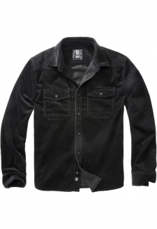 Corduroy Classic Shirt Long Sleeve black
