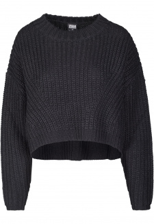 Ladies Wide Oversize Sweater black
