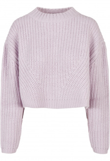 Ladies Wide Oversize Sweater softlilac