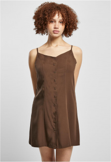 Ladies Vicose Mini Dress brown