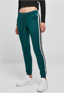Ladies College Contrast Sweatpants jasper/white/black