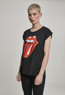 Ladies Rolling Stones Tongue Tee black