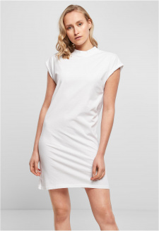 Ladies Turtle Extended Shoulder Dress white