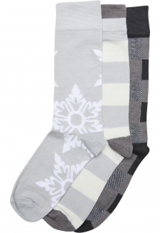 Christmas Snowflakes Socks 3-Pack lightasphalt