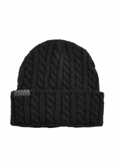 Cable Knit Beanie black