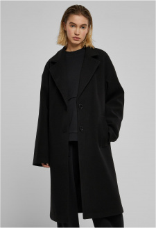 Ladies Oversized Long Coat black