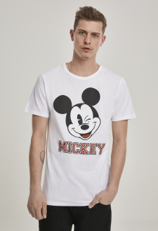 Mickey College Tee white