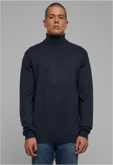 Knitted Turtleneck Sweater navy