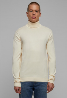 Knitted Turtleneck Sweater whitesand