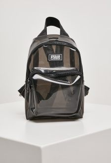 Průhledný mini batoh průhledný černý
