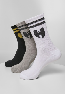 Wu Wear Socks 3-balení wht/gry/blk