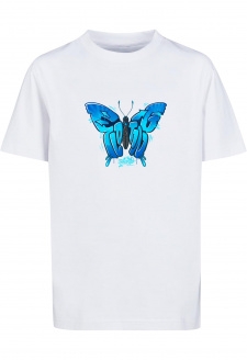 Kids Butterfly Floating Tee white