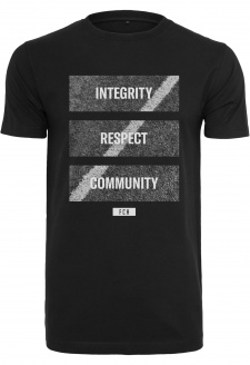 Fotbalové míče Coming Home Integrita, respekt, komunitní tričko černé