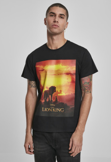 Černé tričko Lion King Sunset