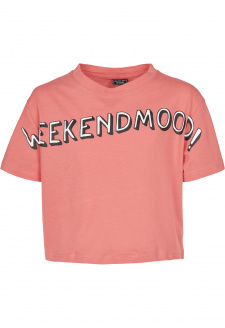 Kids Weekend Mood Tee pink
