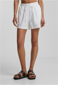 Ladies Seersucker Shorts white