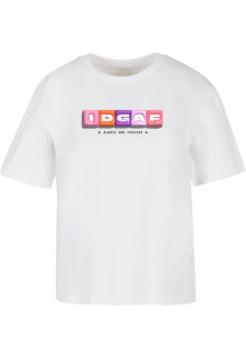 Dámské tričko IDGAF - bílé