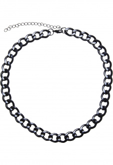 Velký řetízkový náhrdelník v černé barvě