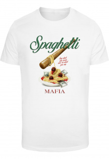 Pánské tričko Spaghetti Mafia - bílé