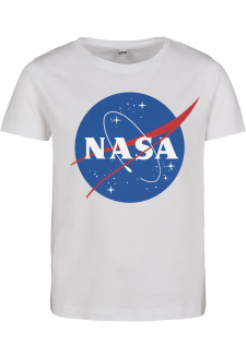 Dětské tričko NASA Insignia s krátkým rukávem bílé