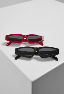 Sluneční brýle Lefkada 2-Pack černá/černá+červená/černá