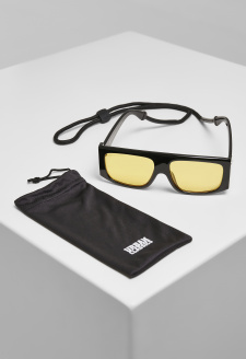 Sluneční brýle Raja s páskem černo/žluté
