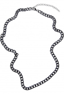 Náhrdelník s dlouhým základním řetízkem v černé barvě