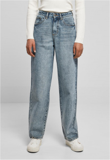 Dámské džínové kalhoty s vysokým pasem 90´S Wide Leg Denim - světle modré