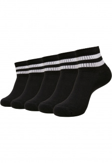 Sportovní ponožky s logem Half Cuff Logo po 5 baleních černé