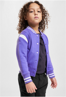 Dívčí mikina Inset College Sweat Jacket purpleday/white
