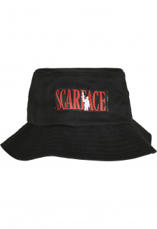 Klobouk Scarface Logo Bucket černý