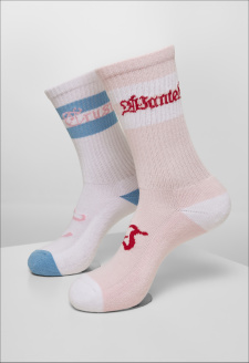 Trust Wanted Socks 2-balení světle růžová/bílá