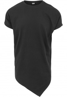 Asymetrické dlouhé černé tričko