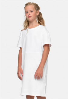 Dívčí organické oversized tričko bílé