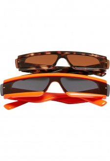 Sluneční brýle Alabama 2-Pack oranžové/hnědé