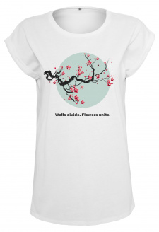 Dámské tričko Flowers Unite bílé