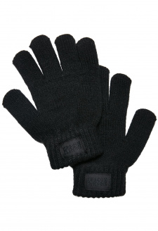 Dětské pletené rukavice černé