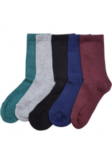 Sportovní dětské ponožky 5-balení zimní barvy
