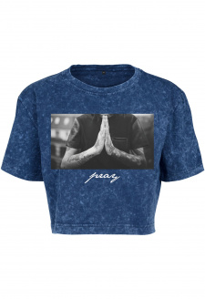 Dámské tričko Pray - modré