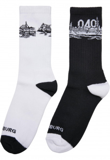 Ponožky Major City 040 2-Pack černá/bílá