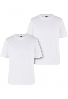 Chlapecké organické základní tričko - 2ks - bílá+bílá