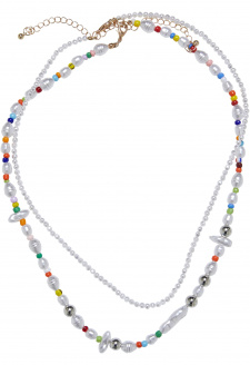 Různé perleťové vrstvení náhrdelníku 2-Pack multicolor