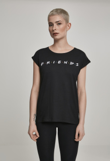 Černé tričko s logem Ladies Friends