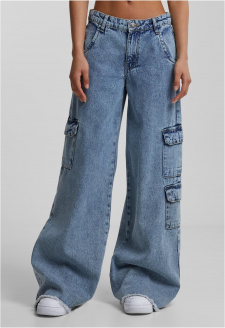 Dámské kapsáčové džíny UC - modré