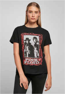 Dámské černé tričko s logem Pink Floyd