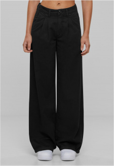 Dámské kalhoty Organic Pleated - černé